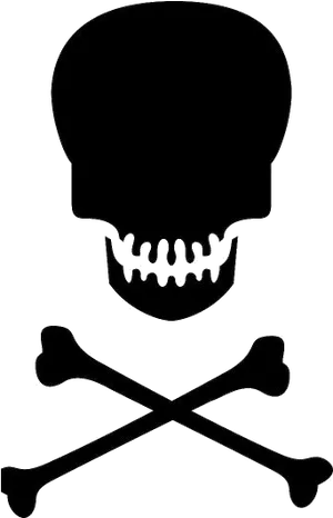 Skulland Crossbones Icon PNG Image