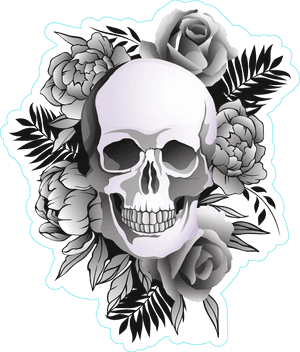 Clipart Galleryneed Flower Wicked Evil Skull Clipart - Skull, HD Png Download PNG image with transparent background