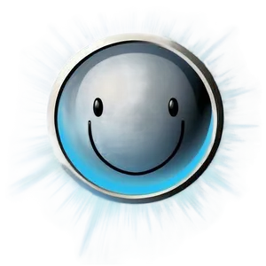 Sky Blue Smiling Face Png Ybt10 PNG Image