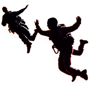 Skydiving Sunset Silhouette PNG 19 PNG