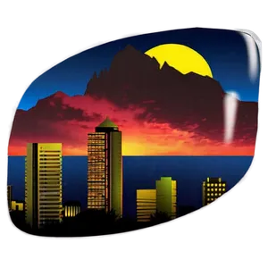 Skyline At Sunset Png 28 PNG Image