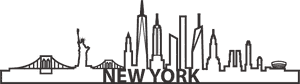 Skyline New York Lasersnijden, HD Png Download PNG image with transparent background