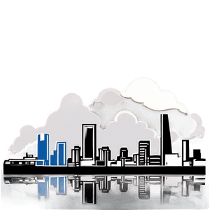 Skyline with Clouds PNG 06202024 PNG with transparent background
