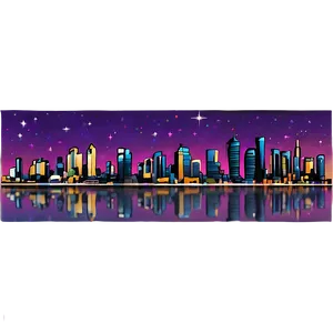 Skyline With Stars Png Wsu PNG Image