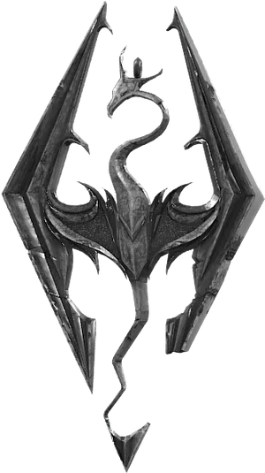 Skyrim Dragon Symbol.png PNG Image