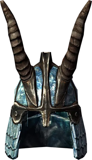 Skyrim Horned Helmet Graphic PNG Image