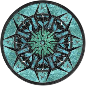 Skyrim Inspired Mandala Art PNG Image