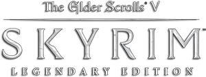 Skyrim Legendary Edition Logo PNG Image