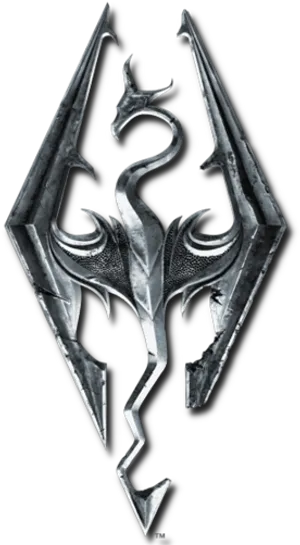 Skyrim Logo Fantasy Game Symbol PNG Image