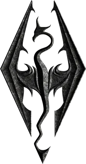 Skyrim Logo Graphic PNG Image