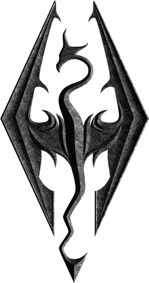 Skyrim Logo Graphic PNG Image