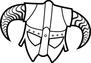 Skyrim Logo Vector Art PNG Image