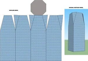 Skyscraper3 D Model Comparison PNG Image