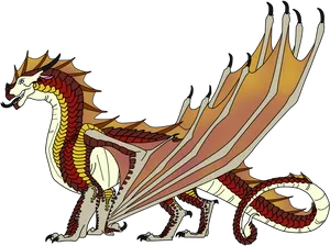 Skywing_ Dragon_ Wings_of_ Fire PNG Image