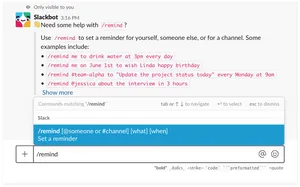 Slack Reminder Feature Screenshot PNG Image