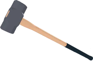 Sledgehammer Tool Graphic PNG Image