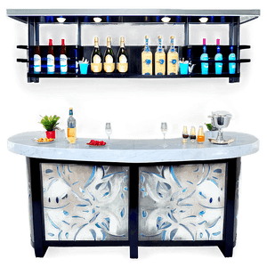Sleek Bar Counter Styles PNG 16 PNG image with transparent background