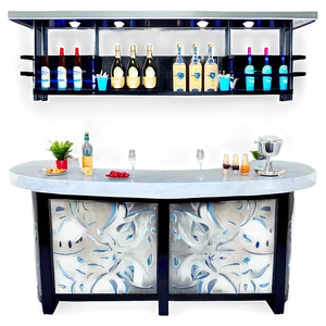 Sleek Bar Counter Styles Png 16 PNG Image