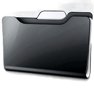 Sleek Black Folder Graphic PNG vpi PNG