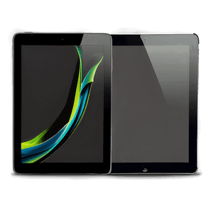 Sleek Black Tablet PNG kyx80 PNG image with transparent background