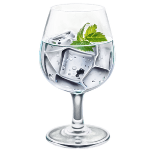 Sleek Gin Tonic Glass PNG 61 PNG with transparent background