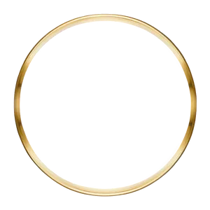 Sleek Gold Circle Frame Png 84 PNG Image