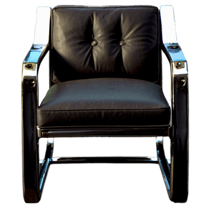 Sleek Metal Frame Armchair PNG 06262024 PNG with transparent background