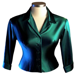 Sleek Silk Blouse Png 06242024 PNG Image