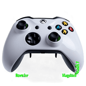 Sleek Xbox Controller White PNG veo PNG image with transparent background