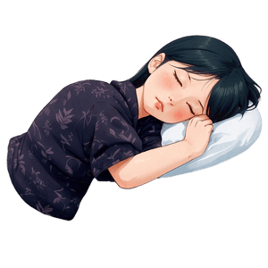 Sleeping Anime Character PNG fls PNG image with transparent background