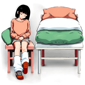 Sleeping Anime Character PNG yii73 PNG image with transparent background