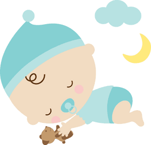 Sleeping Baby Cartoon PNG image with transparent background