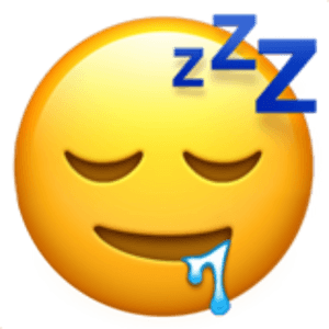 Zzz Emoji Png - Sleeping Drooling Emoji, Transparent Png PNG image with transparent background