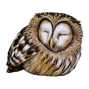 Sleeping Owl PNG 05232024 PNG image with transparent background