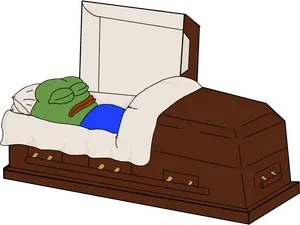 Sleeping Pepein Bed PNG Image