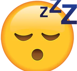 Sleepy Emoji Graphic PNG Image