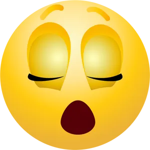 Sleepy Emoji Graphic PNG Image