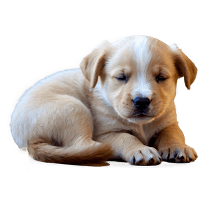 Sleepy Puppy PNG 05232024 PNG image with transparent background