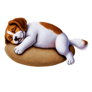Sleepy Puppy PNG 05232024 PNG image with transparent background