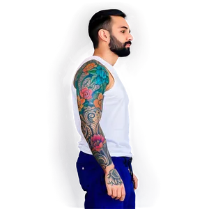 Sleeve Tattoo Mockup Png 93 PNG Image