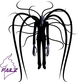 Line Art,head,black And White,line,coloring Art,fictional - Slender Man Png, Transparent Png PNG image with transparent background