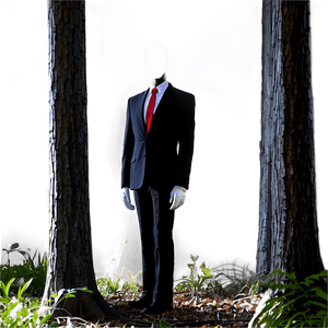 Slender Man in Forest PNG 05252024 PNG image with transparent background