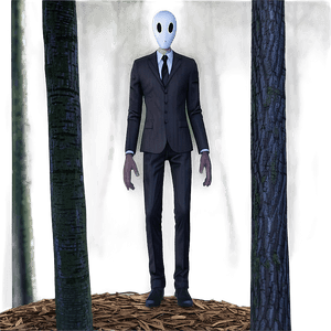 Slender Man in Forest PNG kfk83 PNG image with transparent background
