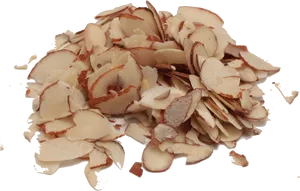 Sliced Almonds Pile PNG Image