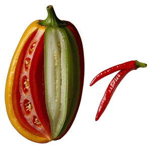 Sliced Pepper PNG hpl PNG image with transparent background