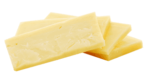 Sliced Semi Hard Cheese Stack PNG image with transparent background