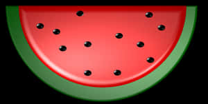 Sliced Watermelon Illustration PNG image with transparent background