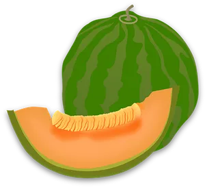 Sliced Watermelon Illustration PNG Image