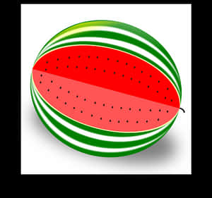 Sliced Watermelon Vector Illustration PNG image with transparent background
