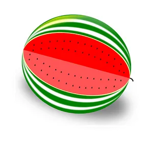 Sliced Watermelon Vector Illustration PNG Image